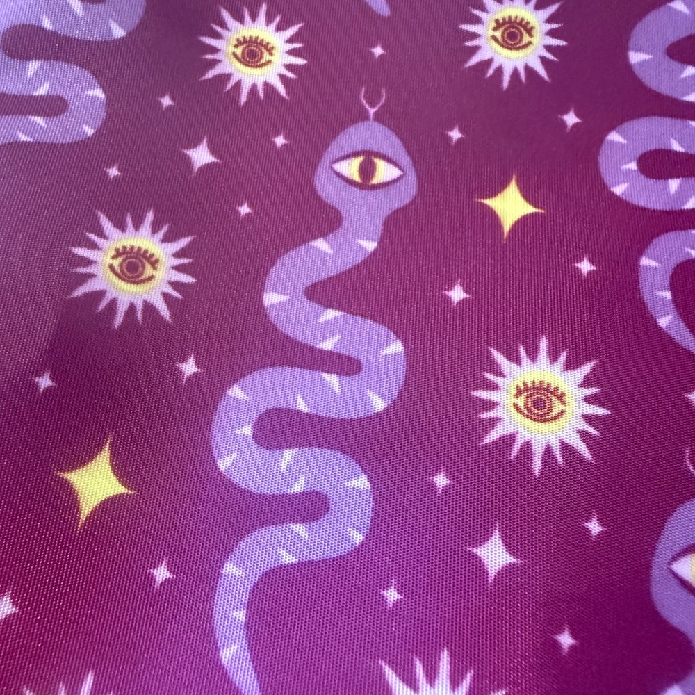 Purple Snake Pattern Pouch - Picture 3 of 3
